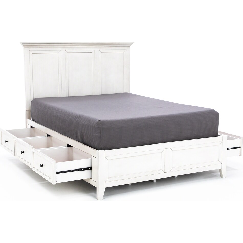 intc white queen bed headboard qws  