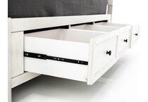 intc white queen bed headboard qws  