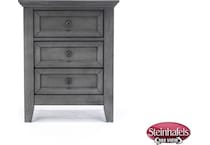 intercon inc grey three drawer  image   