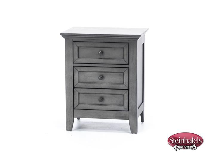 intercon inc grey three drawer  image   