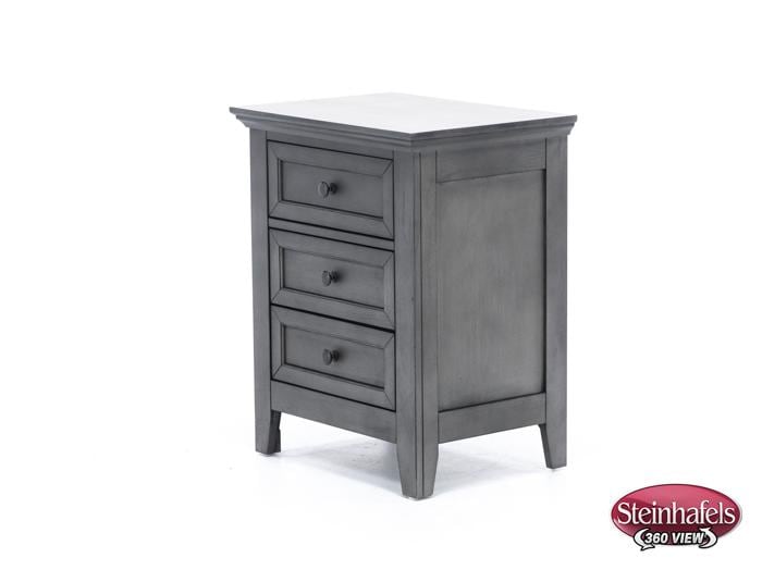 intercon inc grey three drawer  image   