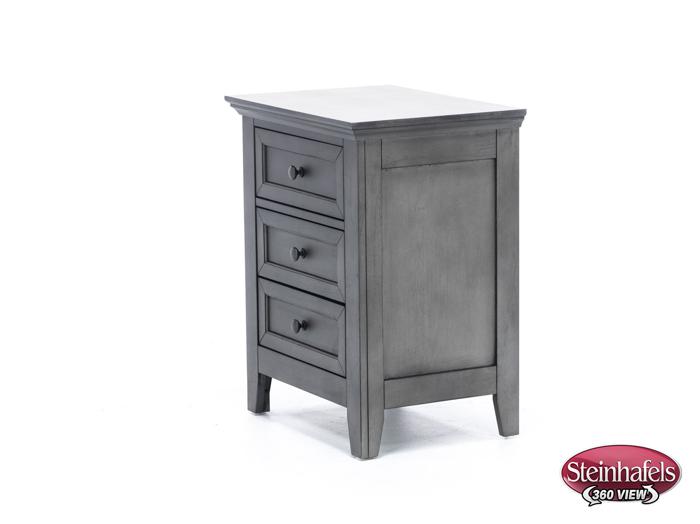 intercon inc grey three drawer  image   