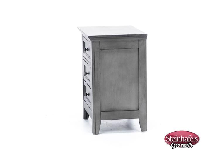 intercon inc grey three drawer  image   