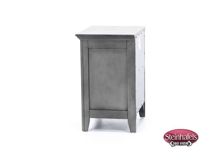 intercon inc grey three drawer  image   