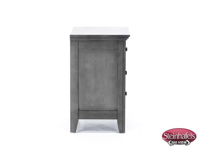 intercon inc grey three drawer  image   