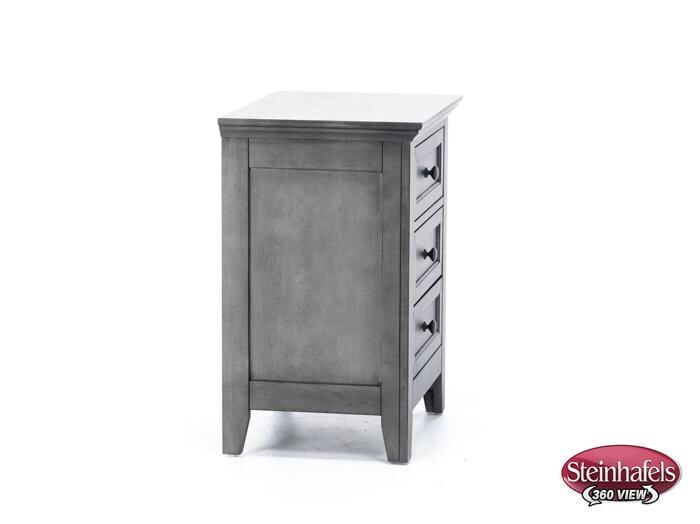 intercon inc grey three drawer  image   