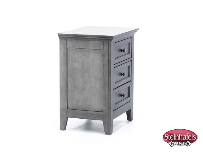 intercon inc grey three drawer  image   