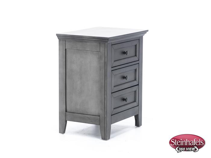 intercon inc grey three drawer  image   