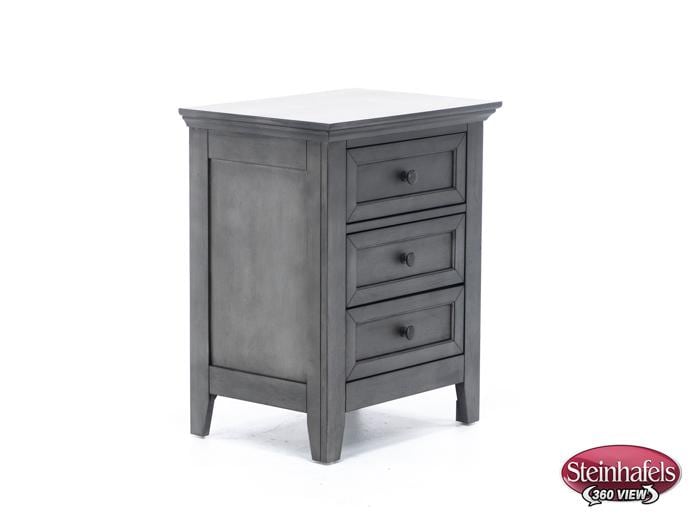 intercon inc grey three drawer  image   