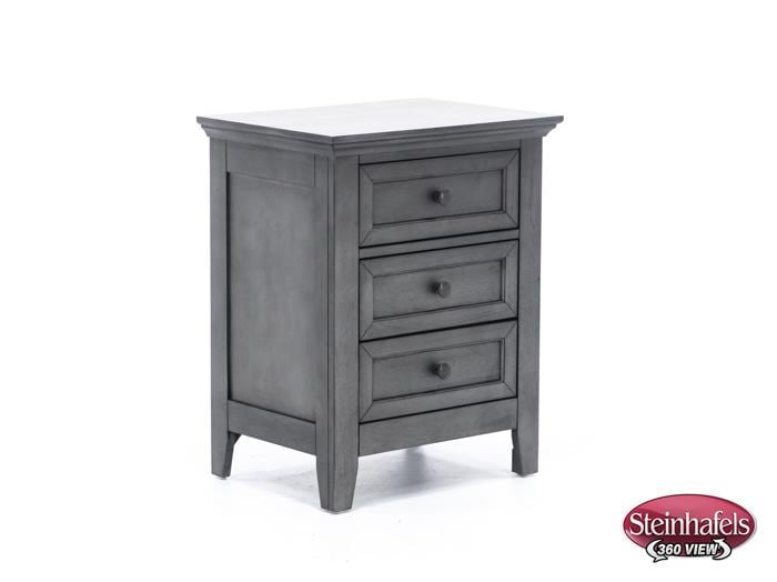 intercon inc grey three drawer  image   