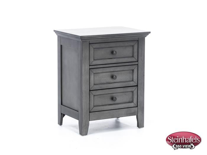 intercon inc grey three drawer  image   