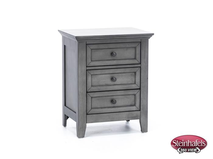 intercon inc grey three drawer  image   