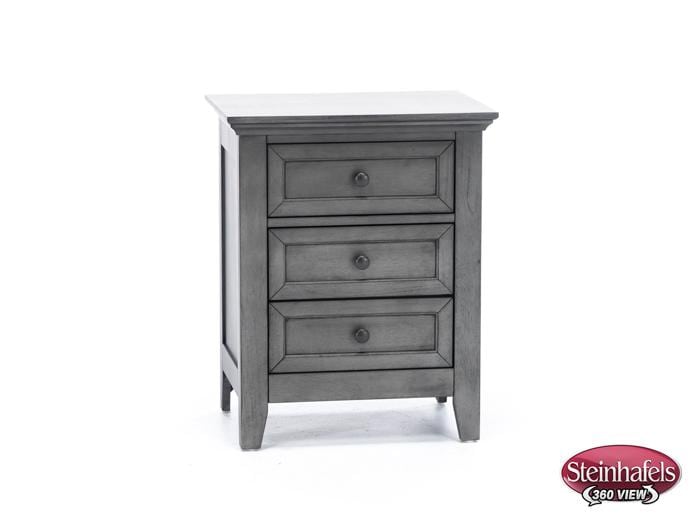 intercon inc grey three drawer  image   