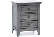 intercon inc grey three drawer   