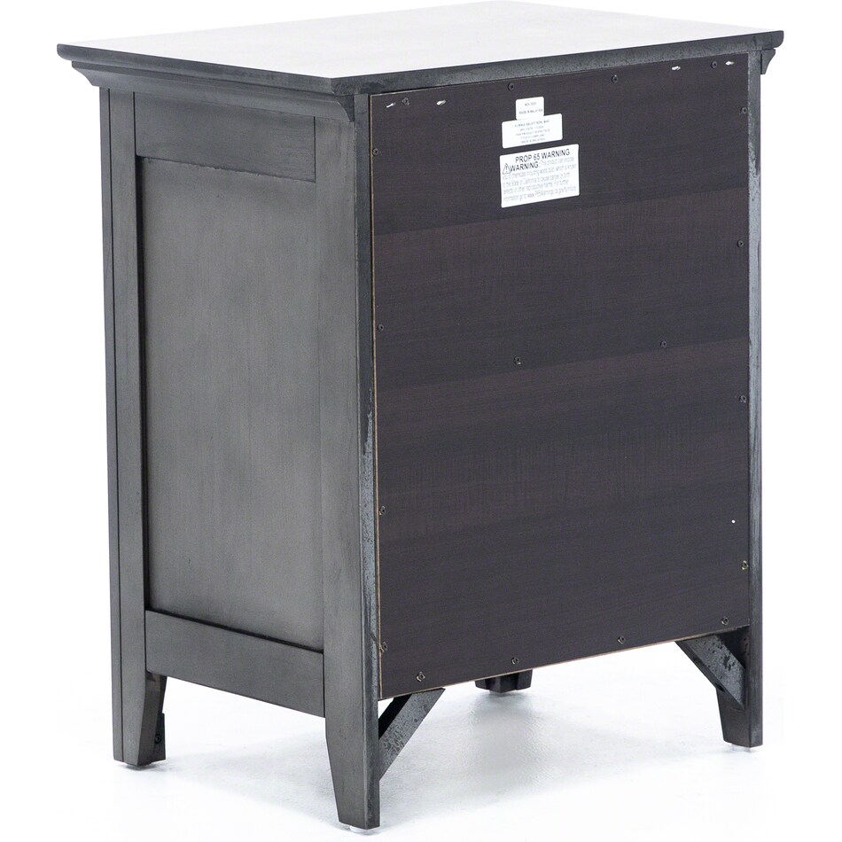 intercon inc grey three drawer   
