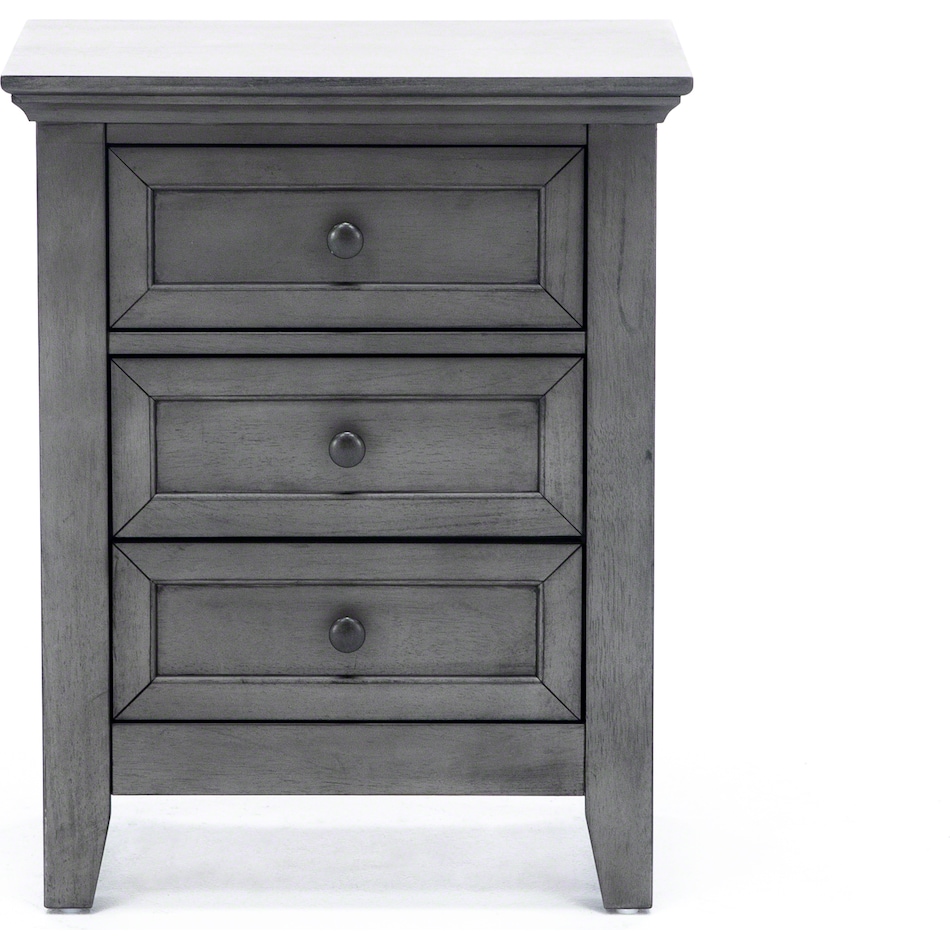 intercon inc grey three drawer   