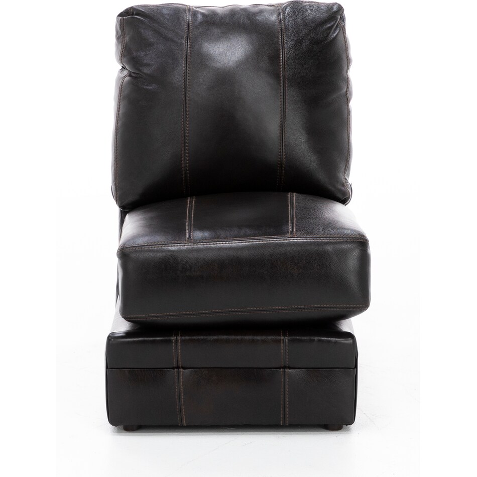 jack brown armless chair   