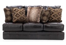 jack brown armless sofa   