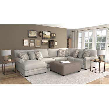 Dixie 3-Pc. Chaise Sectional