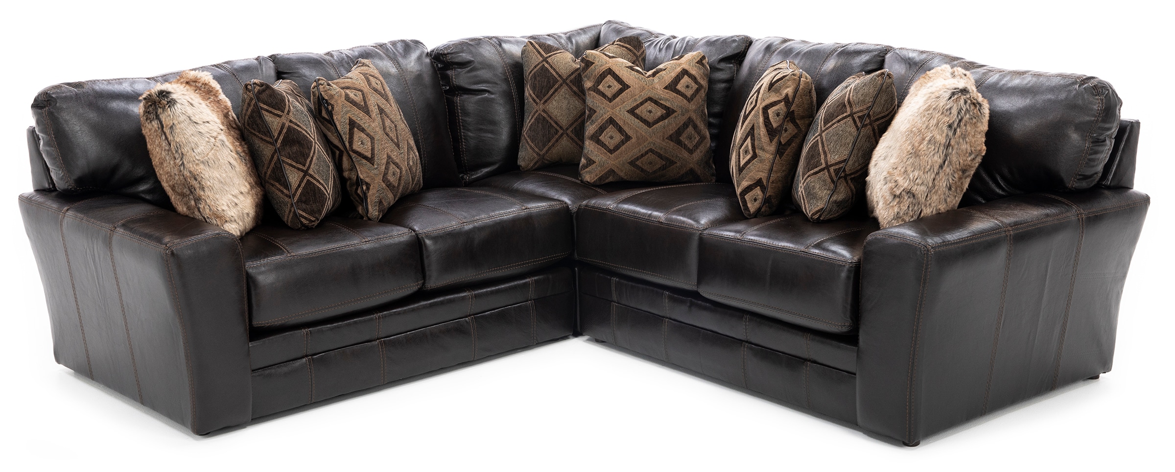 Camden 3-Pc. Leather Sectional | Steinhafels