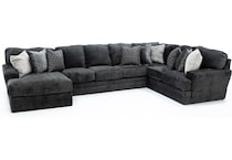 jack grey sta fab sectional pieces pk  