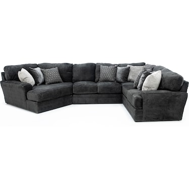 Snuggler 3-Pc. Piano Wedge Sectional