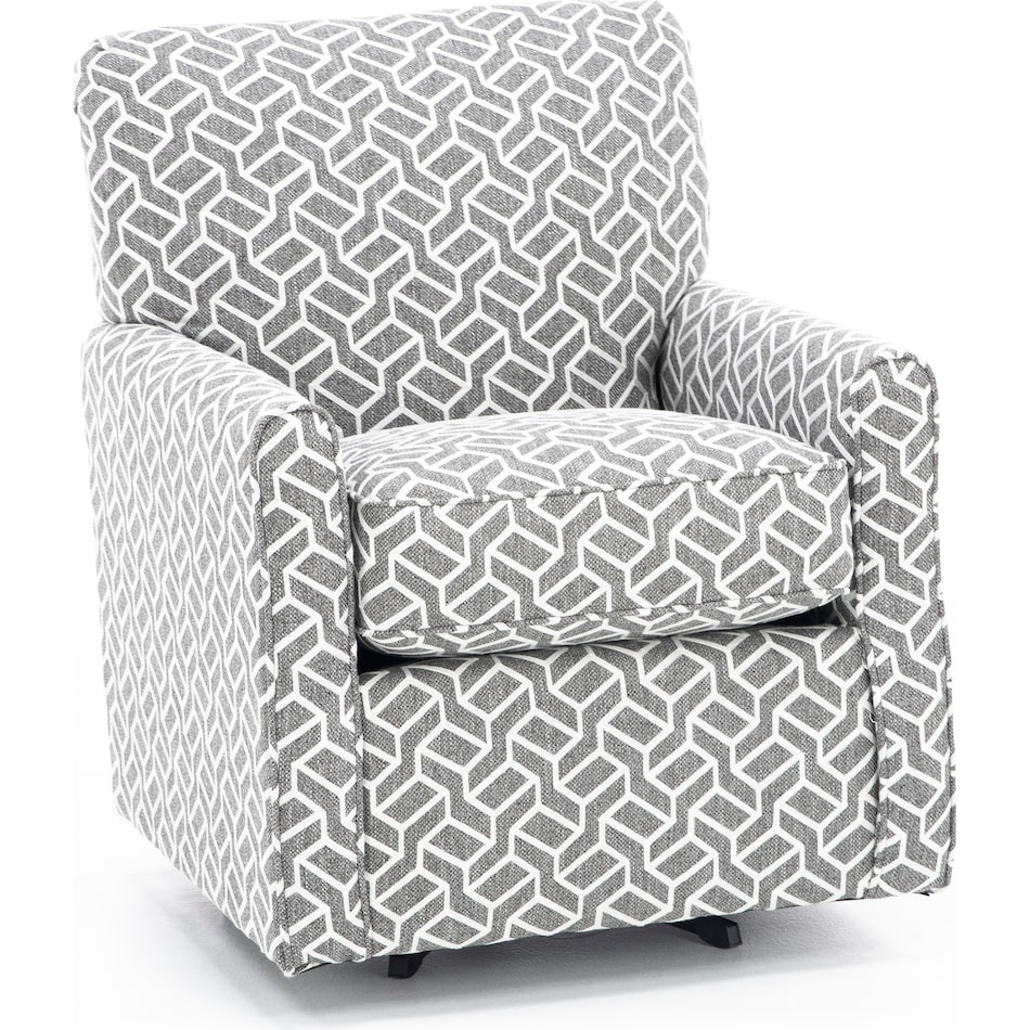 jack grey swivel chair   