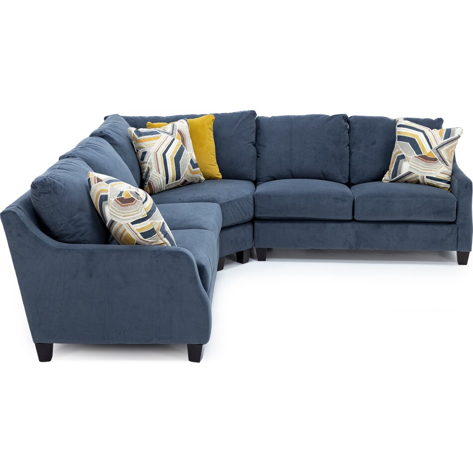 jackson mfg co blue sta fab sectional pieces zpkg  