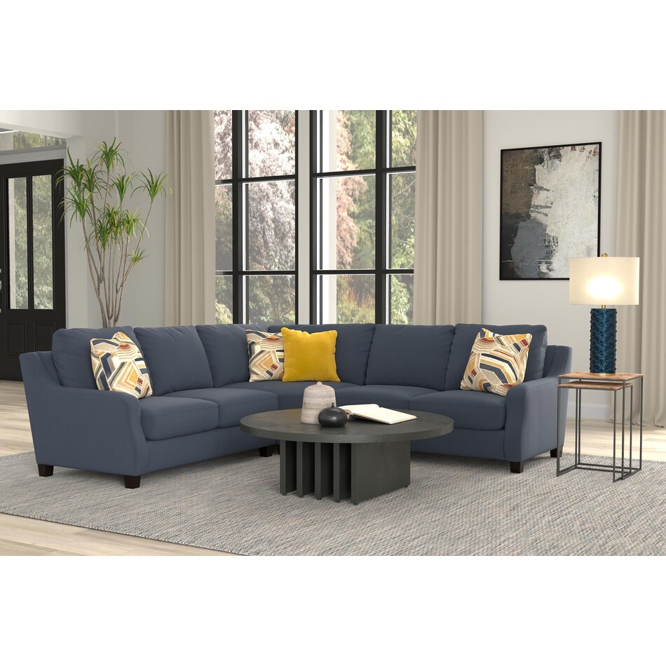 jackson mfg co blue sta fab sectional pieces zpkg  