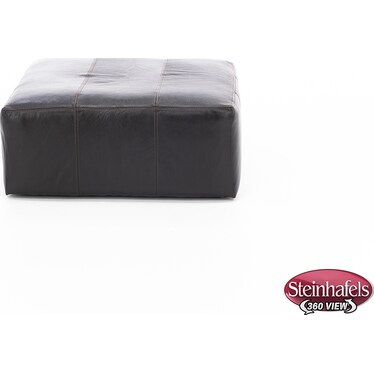 Camden Leather Cocktail Ottoman in Chocolate