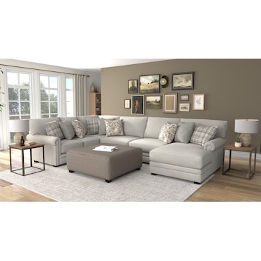 Dixie 3-Pc. Chaise Sectional