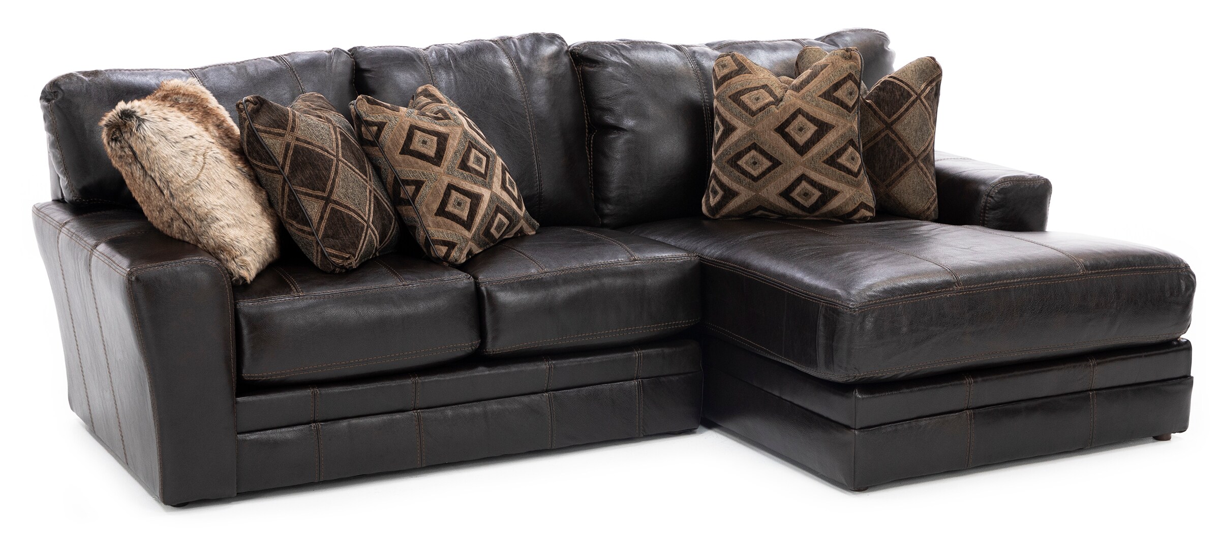 Steinhafels leather sectional discount