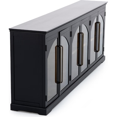 Essential Archuletta Black 6 Door Cabinet