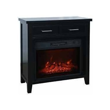 Essentials Black 32" Fireplace