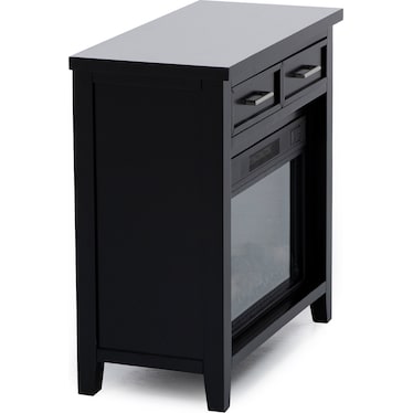 Essentials Black 32" Fireplace