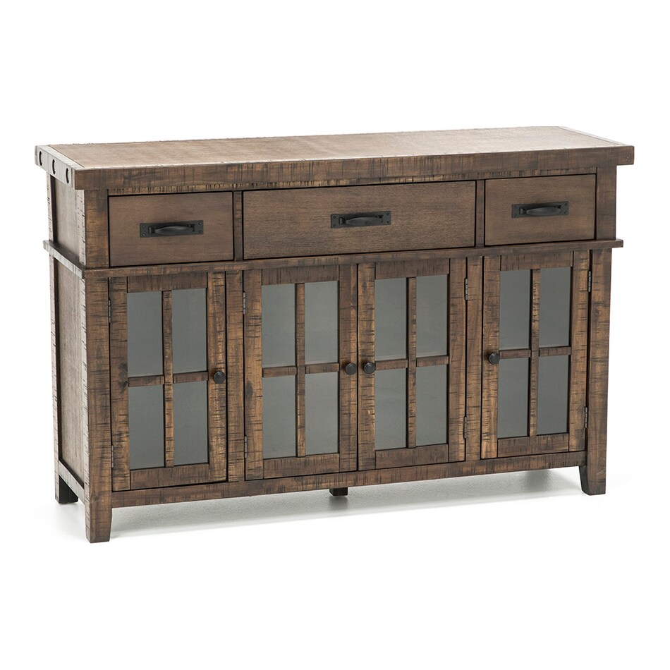 jfra brown buffet server sideboard   
