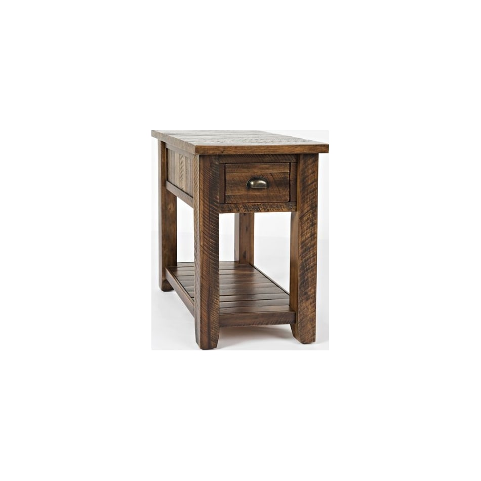 jfra brown chairside table   