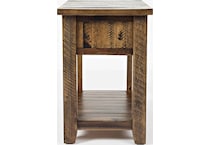 jfra brown chairside table   