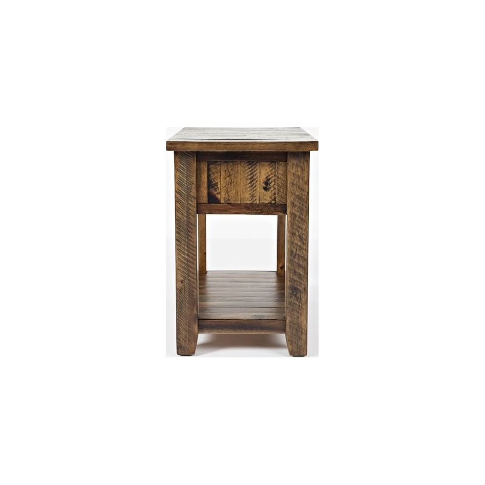 jfra brown chairside table   