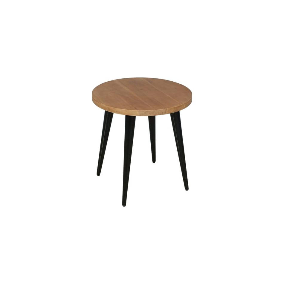 jfra brown chairside table   