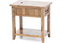 jfra brown chairside table clr  