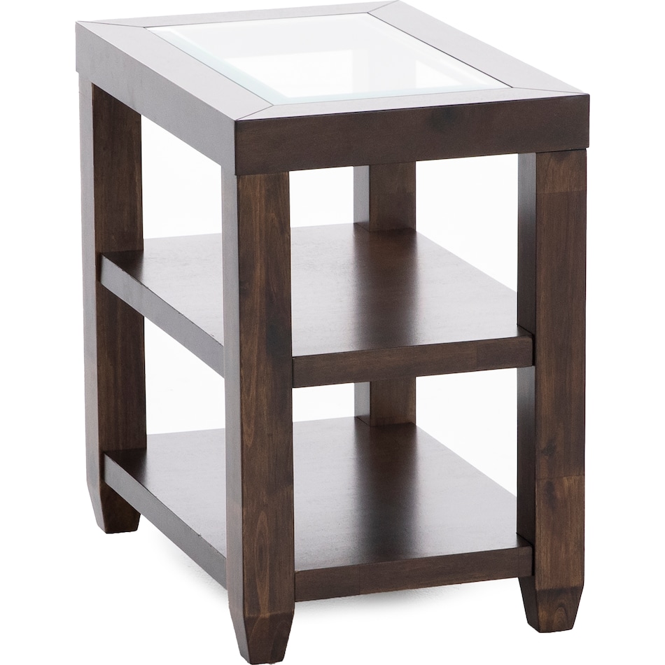 jfra brown chairside table ess  