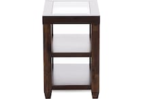 jfra brown chairside table ess  