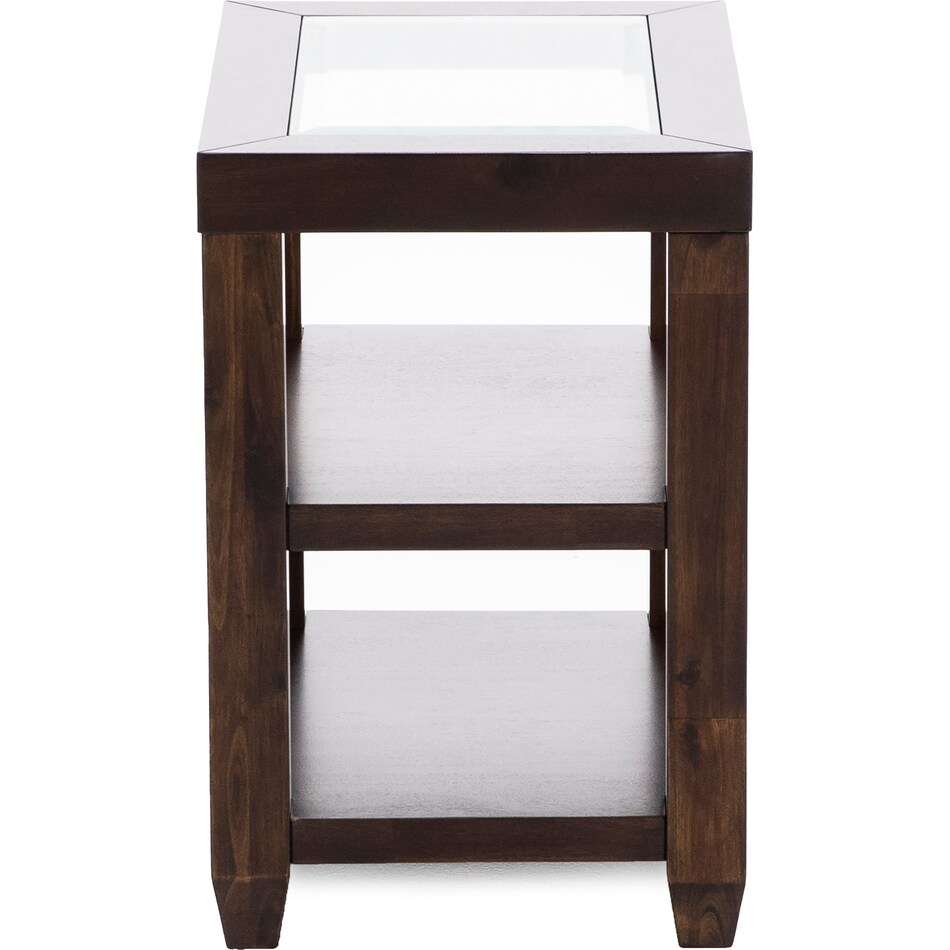 jfra brown chairside table ess  