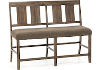 jfra brown counter height bench   
