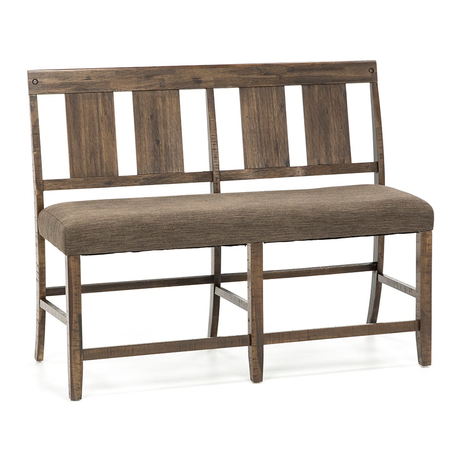 jfra brown counter height bench   