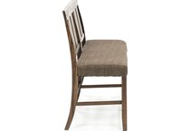 jfra brown counter height bench   