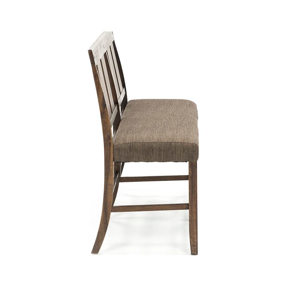 jfra brown counter height bench   