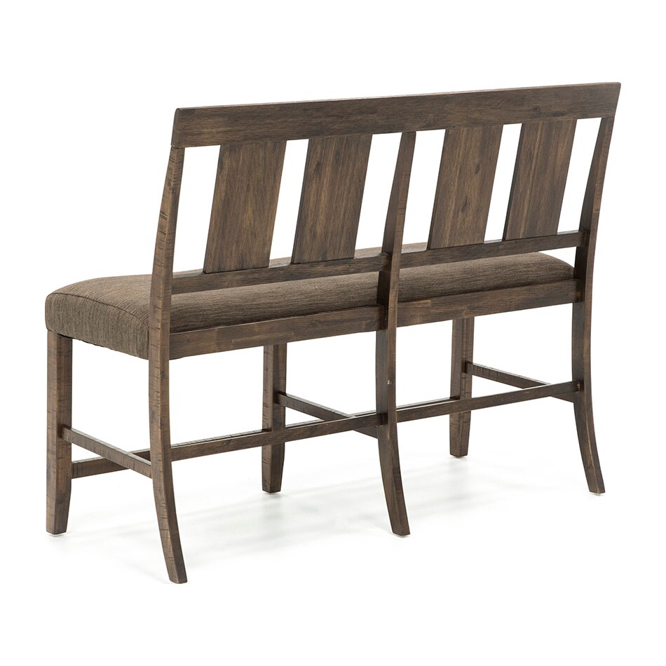 jfra brown counter height bench   
