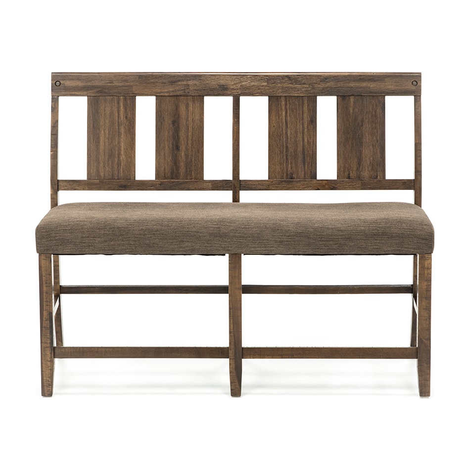 jfra brown counter height bench   